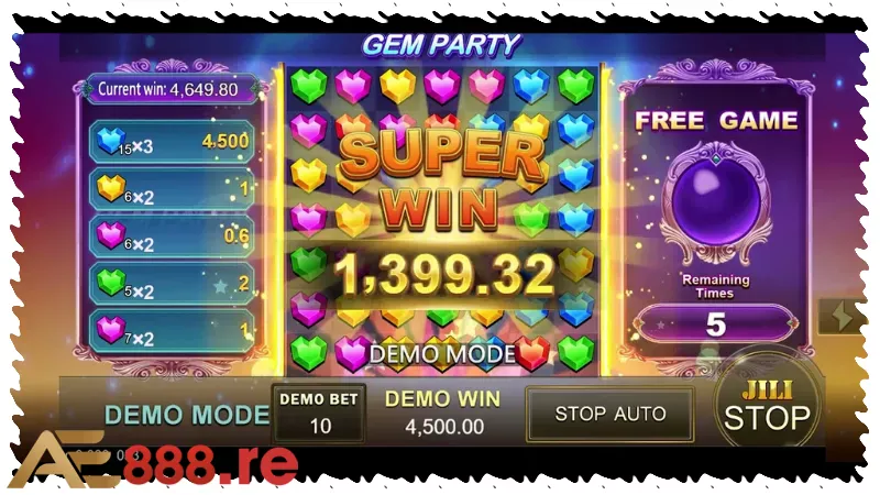 Game Slot Jili tại AE888 - Gem Party